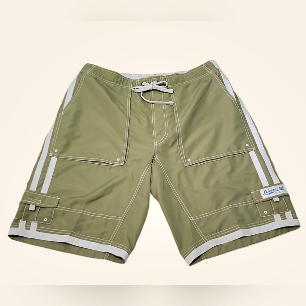 Life is Good‎ Men's Green Swim Trunks Size XXL